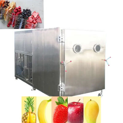 अच्छा मूल्य Industry Vacuum Freeze Dryer Machine Strawberry Fruit And Vegetable 120Kw 25kg / Batch ऑनलाइन