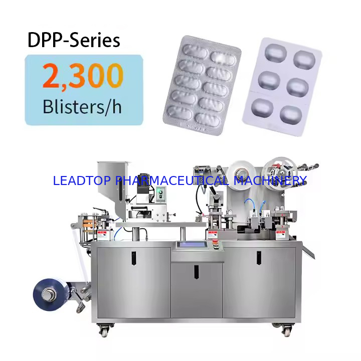 0.5-5ml ब्लिस्टर पैकिंग मशीन जिसमें 75dBA शोर स्तर और 0.6MPa वायु दाब है