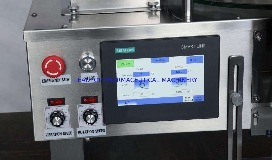 2-9999 पीसी/फ्लास्क भरने की सीमा ऑटोमैटिक टैबलेट कैप्सूल गिनने की मशीन दवा उद्योग के लिए 15 क्षमता तक