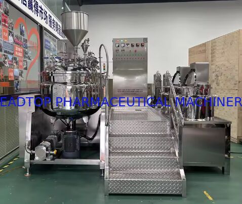 गर्म बिक्री उच्च गुणवत्ता वाले पीएलसी नियंत्रित वैक्यूम अल्ट्रासोनिक स्टेनलेस स्टील कॉस्मेटिक फेस क्रीम त्वचा देखभाल एमुल्सिफायर मशीन