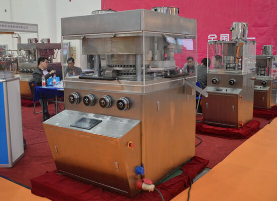 अच्छा मूल्य 37 स्टेशन के साथ अनुकूलन योग्य गोल / अनियमित आकार रोटरी टैबलेट प्रेस मशीन ऑनलाइन